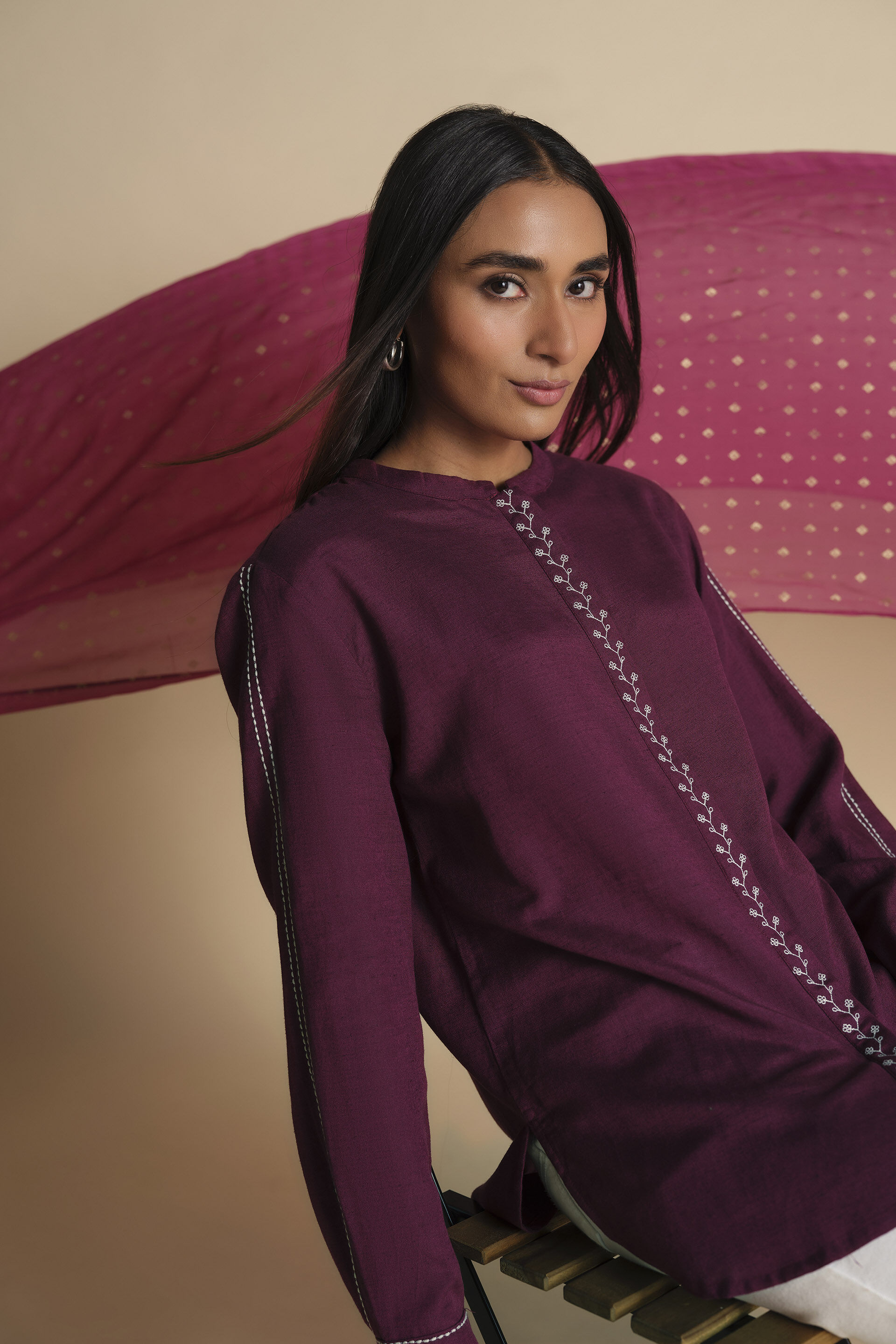 Leher Top, Wine, image 4